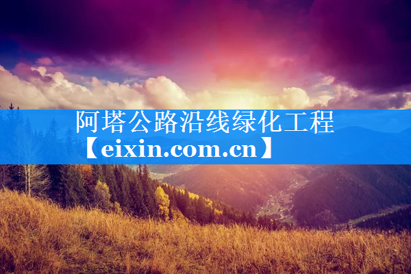 阿塔公路沿線綠化工程