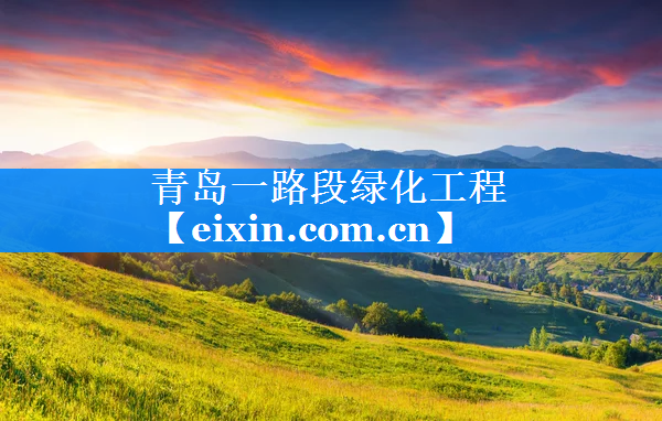 青島一路段綠化工程