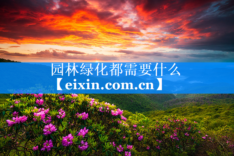 園林綠化都需要什么