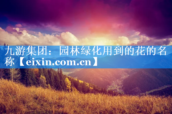 園林綠化用到的花的名稱