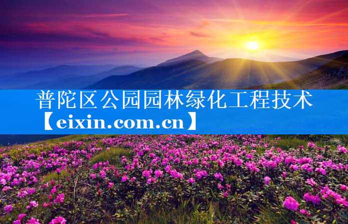 普陀區(qū)公園園林綠化工程技術(shù)