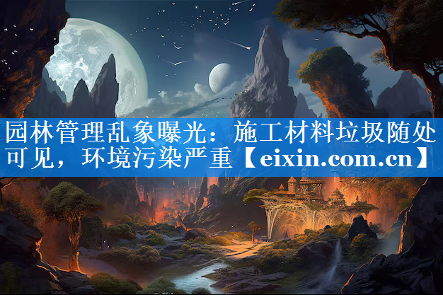 園林管理亂象曝光：施工材料垃圾隨處可見(jiàn)，環(huán)境污染嚴(yán)重